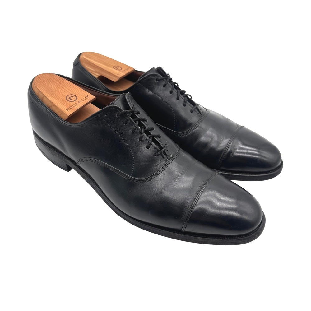 Allen Edmonds Park Avenue Mens Black Leather Cap Toe Oxford Dress Shoes 10A